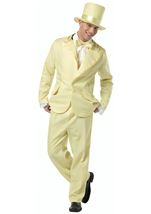 70s Funky Yellow Tuxedo Adult Costume