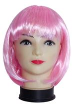 Short Bob Color Wig Light Pink
