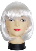 Short Bob Color Wig White