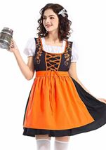 Orange Bar Maiden Oktoberfest Women Costume