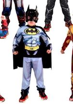 Kids Batman Muscle Suit with Mask and Cape