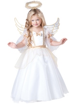 Kids Angel Toddler Girl Deluxe Costume