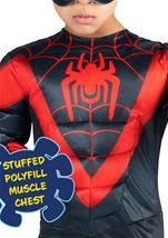 Kids Miles Morales Black And Red Toddler Boys Costume