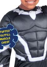 Kids Black Panther Toddler Muscle Chest Polyfill Boys Costume