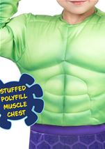 Kids Hulk Polyfill Muscle Chest Green Toddler Marvel Costume