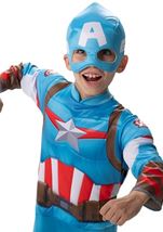 Kids Captain America Toddler Red Muscle Chest Hero Costume