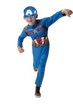 Captain America Marvel Hero Boys Costume