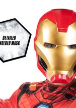 Kids Iron Man Arc Reactor Print Boys Hero Costume