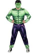 Adult Marvel Green Hulk Men Costume