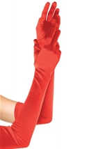 Adult Extra Long Satin Gloves