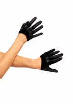 Adult Mini Cropped Satin Gloves