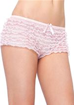 Micromesh Lace Ruffle Tanga Short