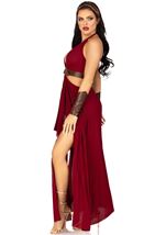 Adult Warrior Maiden Women Costume Burgundy