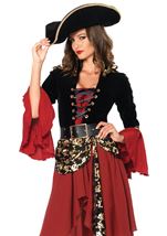 Adult Cruel Seas Captain Women Pirate Costume