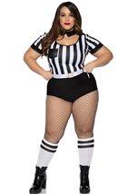 Adult Plus Size No Rules Referee Women Sports Costume