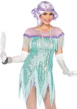 Adult Foxtrot Trixie Roaring Women Costume Aqua