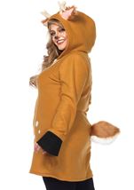 Adult Plus Size Cozy Fawn Women Costume