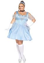 Plus Size Glass Slipper Sweetie Princess Women Costume