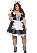 Adult Plus Size Classic French Maid Women Costume
