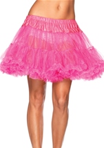 Neon Pink Layered Tulle Women Petticoat