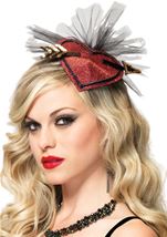 Cupid Lurex Fascinator Hair Clip