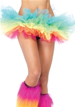 Women Rainbow Organza Tutu