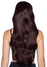 Adult Brown Long Wavy Wig With Adjustable Strap