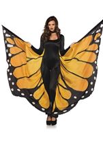Festival Butterfly Wing Halter Cape Orange Black