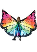 Adult Festival Butterfly Wing Halter Cape Rainbow