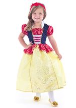 Kids Snow White Princess Girls Costume