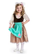 Kids Cinderella Day Dress With Scarf Girls Costume