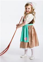 Kids Cinderella Day Dress With Scarf Girls Costume