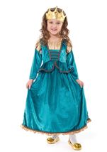 Kids Medieval Princess Girls Costume