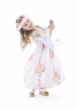 Kids White Floral Beauty Girls Costume