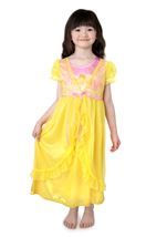 Kids Yellow Beauty Nightgown Girls Costume