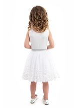 Kids Silver Shimmer Girls Tutu