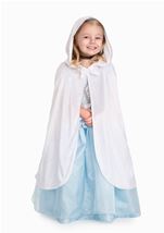 Girls White Princess Cloak