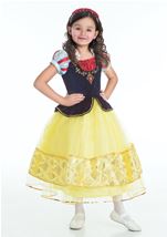 Kids Deluxe Snow White Girls Costume