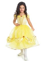 Deluxe Yellow Beauty Girls Costume