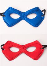 Kids Unisex Red Hero Cape And Mask