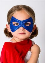 Kids Unisex Red Hero Cape And Mask