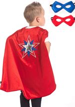 Kids Unisex American Hero Cape And Mask