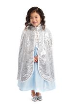 Kids Silver Shimmer Girls Cloak