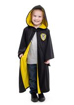 Kids Yellow Hooded Wizard Unisex Robe 