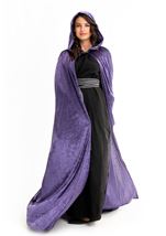 Adult Dark Purple Full Length Cloak