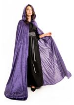 Adult Dark Purple Full Length Cloak