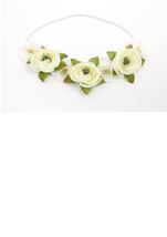 Cream Flower Girls Headband