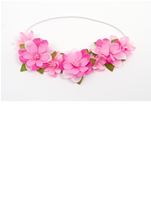 Hot Pink Flower Girls Headband