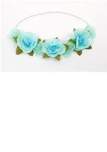 Teal Flower Girls Headband