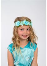 Kids Teal Flower Girls Headband